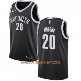 Maillot NBA Brooklyn Nets Timofey Mozgov 20 Nike 2017-18 Noir Swingman - Homme